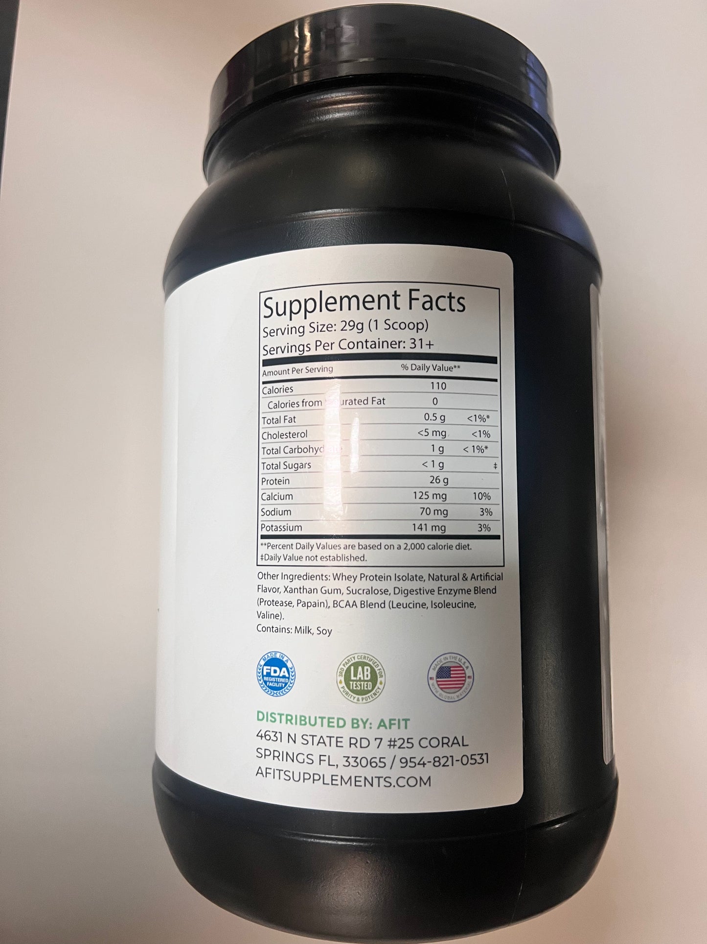 2lb 100% Whey Isolate Vanilla – 30 servings